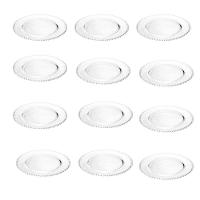 Combo Kit 12 Pratos Jantar Bolinha Pearl Wolff Transparente - 1