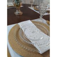 Combo Kit 12 Pratos Jantar Bolinha Pearl Wolff Transparente - 3