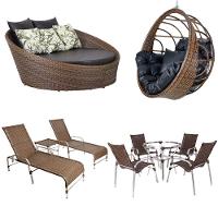 4 Cadeiras E Mesa, 2 Espreguiçadeiras, 1 Balanço E Chaise Argila - 7