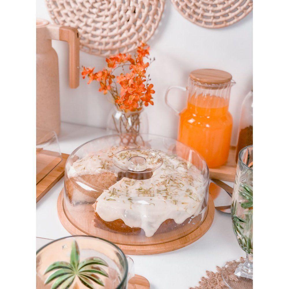 Kit Açucareiro + Jarra 1 Litro Vidro E Bambu - 8