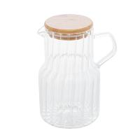 Kit Açucareiro + Jarra 1 Litro Vidro E Bambu - 5