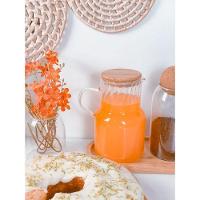 Kit Açucareiro + Jarra 1 Litro Vidro E Bambu - 9