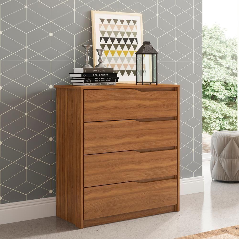 Cômoda 4 Gavetas Parde - Amendola Touch - 1