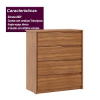 Cômoda 4 Gavetas Parde - Amendola Touch - 5