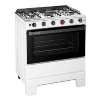 Fogão 5 Bocas Esmaltec Ideal Super Mesa em Aço Inox Acendimento Automático F5IAB5121 Branco - Bivolt - 1