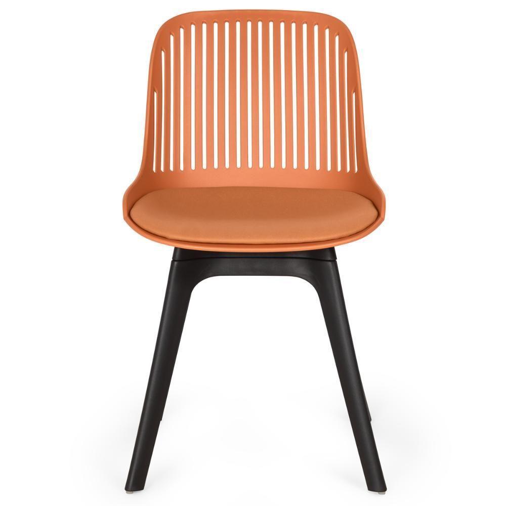 Conjunto Mesa De Jantar Redonda Talia Amadeirada Natural 120cm Com 4 Cadeiras Design Marcela - Marrom - 4