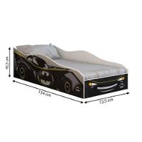Cama Infantil Super Car Fantasy Gabrielli Móveis Preto - 2