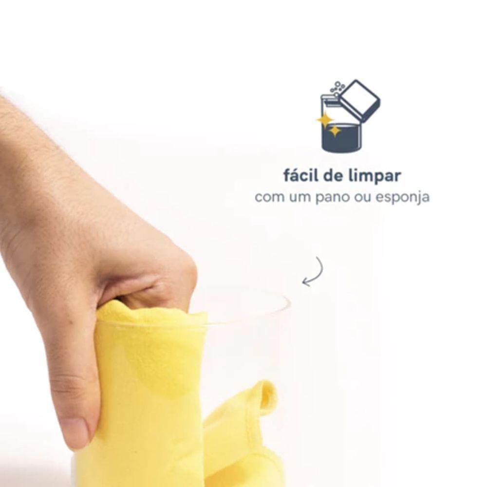 Pote De Vidro Circular Hermético Multiuso Com Tampa De Bambu 1200ml - 6