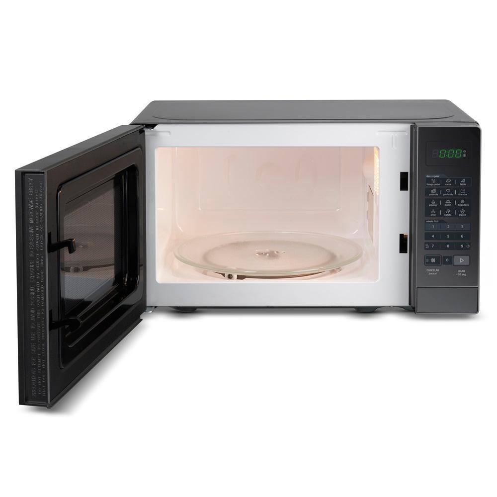 Forno Micro-ondas Midea 20 Litros 700W Prata Com Porta Espelhada MRAE21 110V - 5