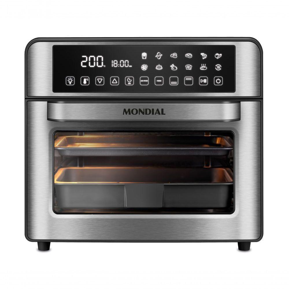Fritadeira Air Fryer Forno Oven Digital 25L Mondial Preto Inox 2000W - AFO-25L-BI 220V 60Hz - 8