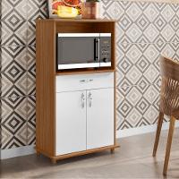 Balcão Notável Multiuso Para Micro-ondas/forno Freijo/branco - 1
