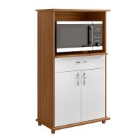 Balcão Notável Multiuso Para Micro-ondas/forno Freijo/branco - 2