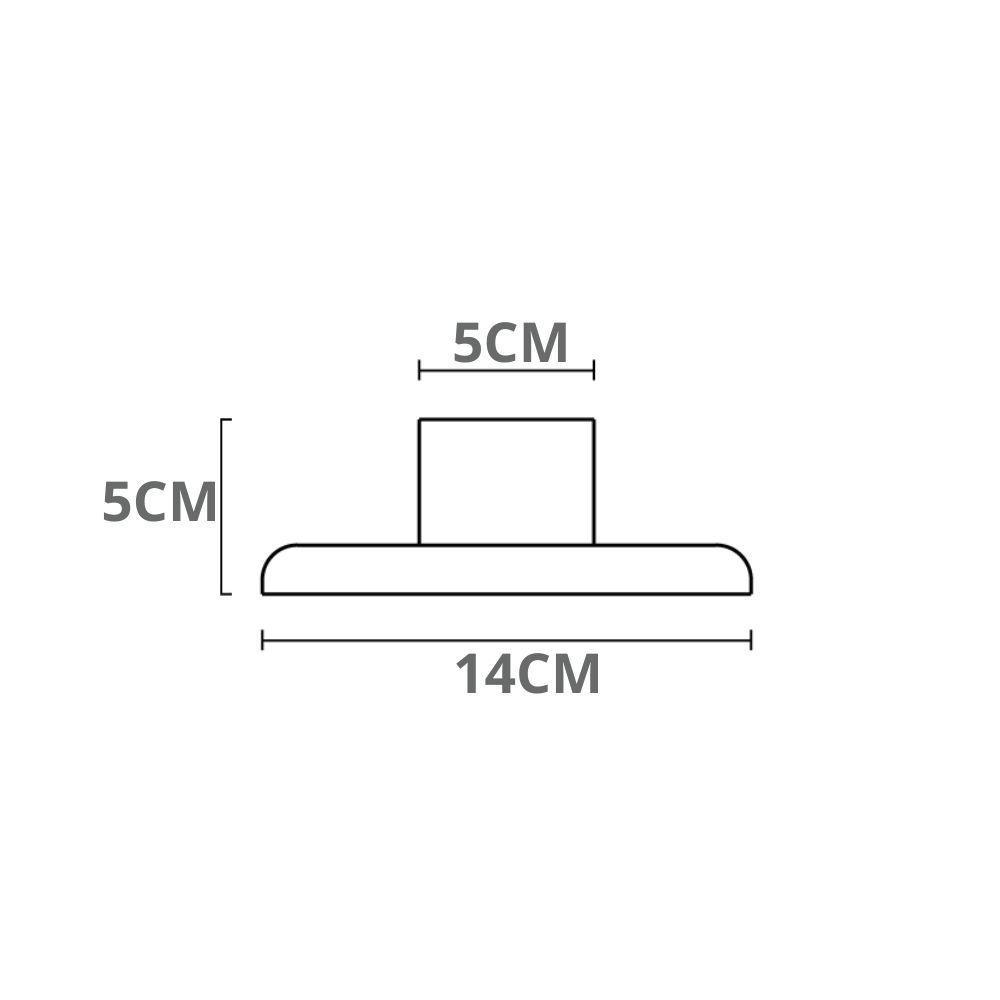 Kit 20 Plafons Taschibra Porcelana Redondo E27 Bivolt Branco - 5
