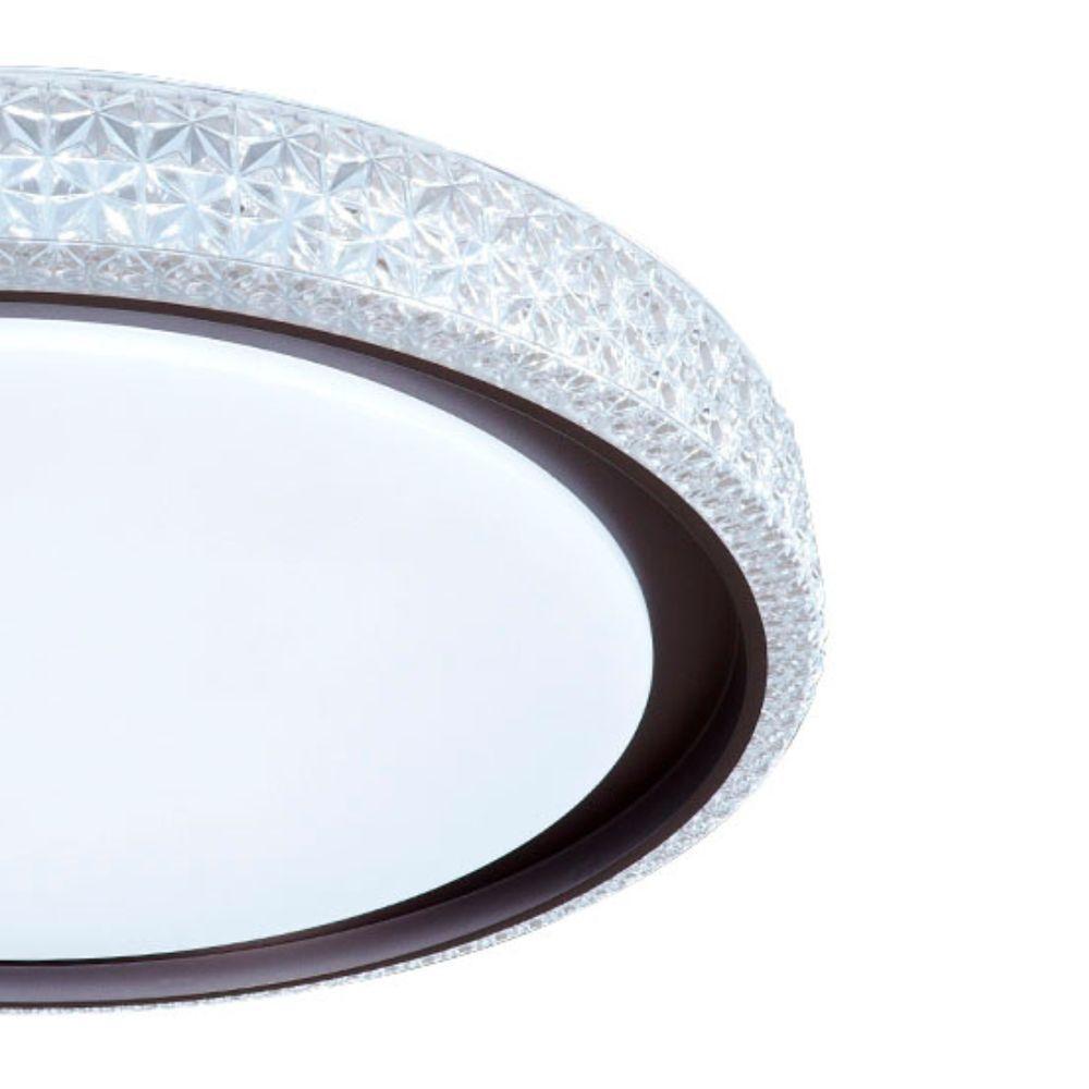 Plafon Led Redondo Sobrepor íris 20w Com Controle Remoto Bivolt Preto - 4