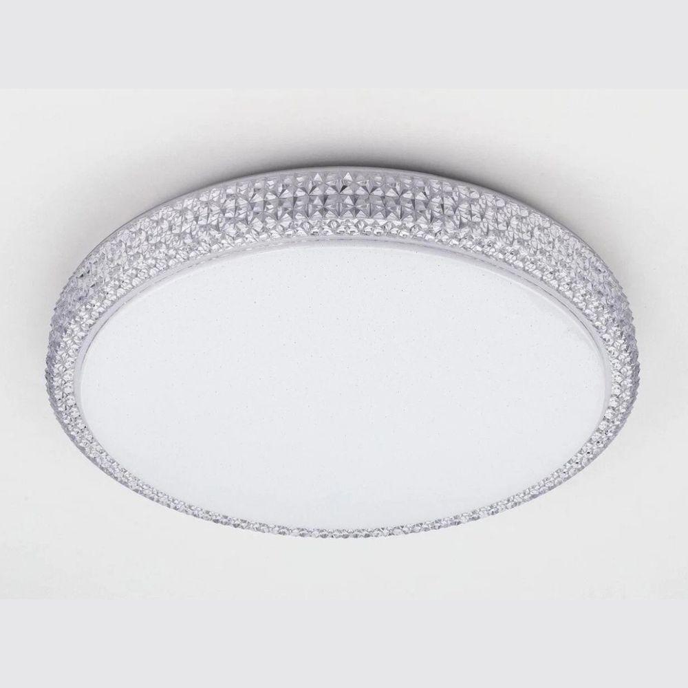 Plafon Led Redondo Sobrepor íris 20w Com Controle Remoto Bivolt Branco - 8