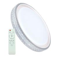 Plafon Led Redondo Sobrepor íris 20w Com Controle Remoto Bivolt Branco - 1