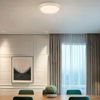 Plafon Led Redondo Sobrepor íris 20w Com Controle Remoto Bivolt Branco - 5