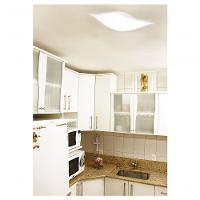 6 Plafon Solari Quadrado Branco Para 1 Lâmpada E27 Bivolt - 2