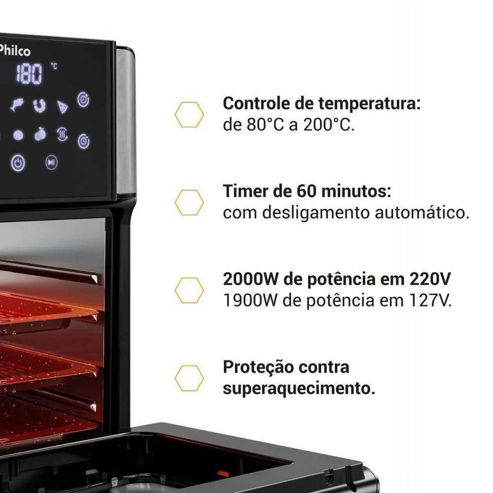 Air Fryer Oven Philco 15L Painel Digital PAF15A 110V - 3