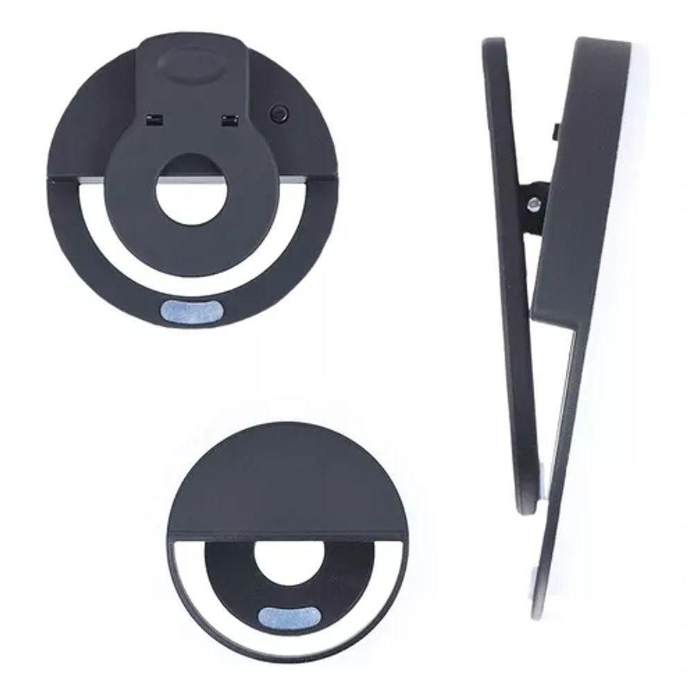 Mini Ring Light Selfie Com Luz De Led Para Celular - 3