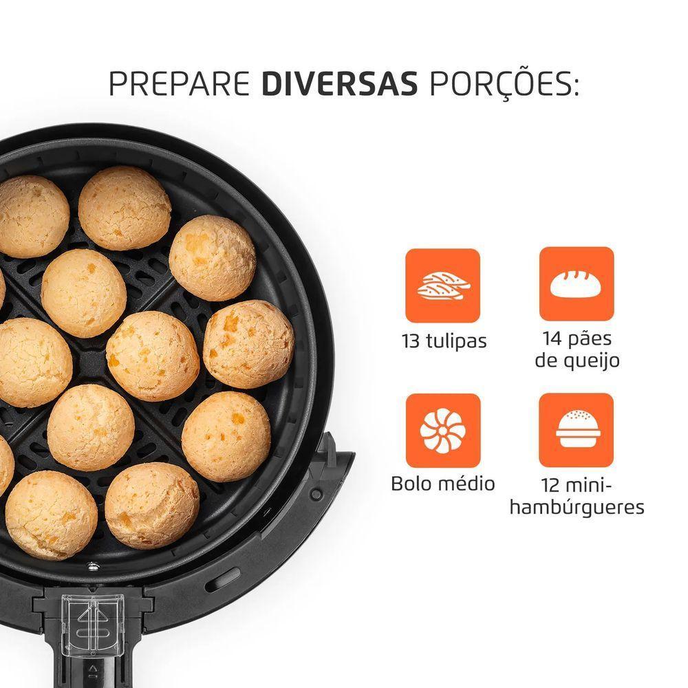Fritadeira Sem Óleo Air Fryer 3,5l Preta Mondial 110V - 2