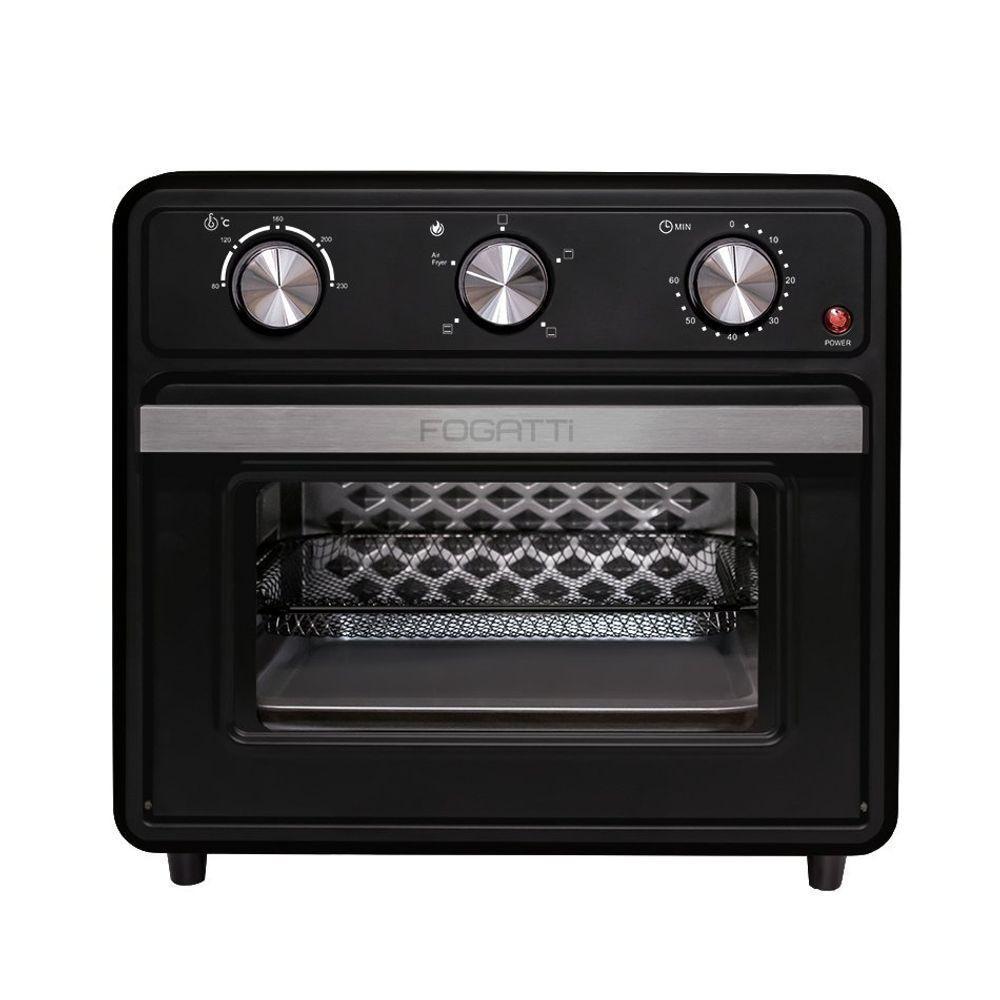 Forno Elétrico De Bancada 22 Litros Air Fryer Preto Fogatti 220V - 1