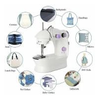 Maquina De Costura Mini Reta Portátil Elétrica Bivolt Pedal - 6