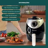 Air Fryer Fritadeira Elétrica Preto 110V - 3,8 Litros - 5