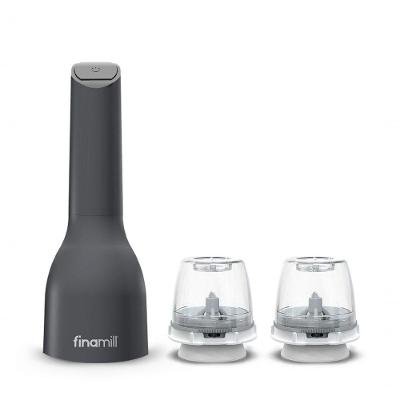 Moedor de Especiarias Finamill Classic Elétrico com Cápsulas Intercambiáveis Preto