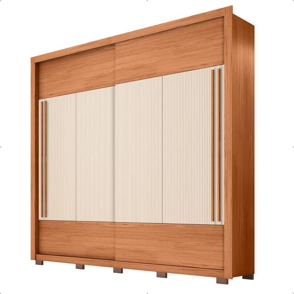 Guarda Roupa Roupeiro Roma 2 Portas 4 Gavetas Marrom Caemmun - 6
