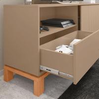 Bancada Rack Para Tv Até 55 Polegadas Jace Marrom Caemmun - 6