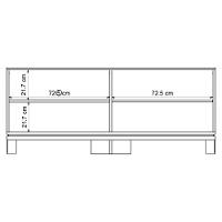 Bancada Rack Para Tv Até 55 Polegadas Jace Marrom Caemmun - 7