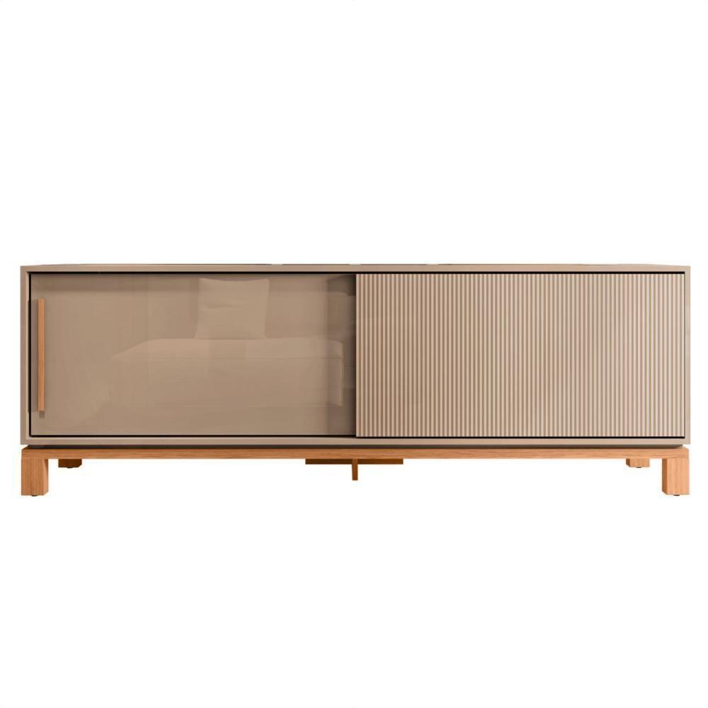 Bancada Rack Para Tv Até 65 Polegadas Jace Marrom Caemmun - 8