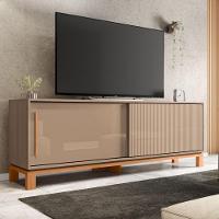 Bancada Rack Para Tv Até 65 Polegadas Jace Marrom Caemmun - 1