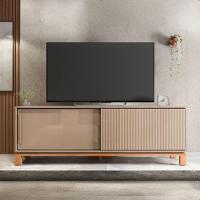 Bancada Rack Para Tv Até 65 Polegadas Jace Marrom Caemmun - 2