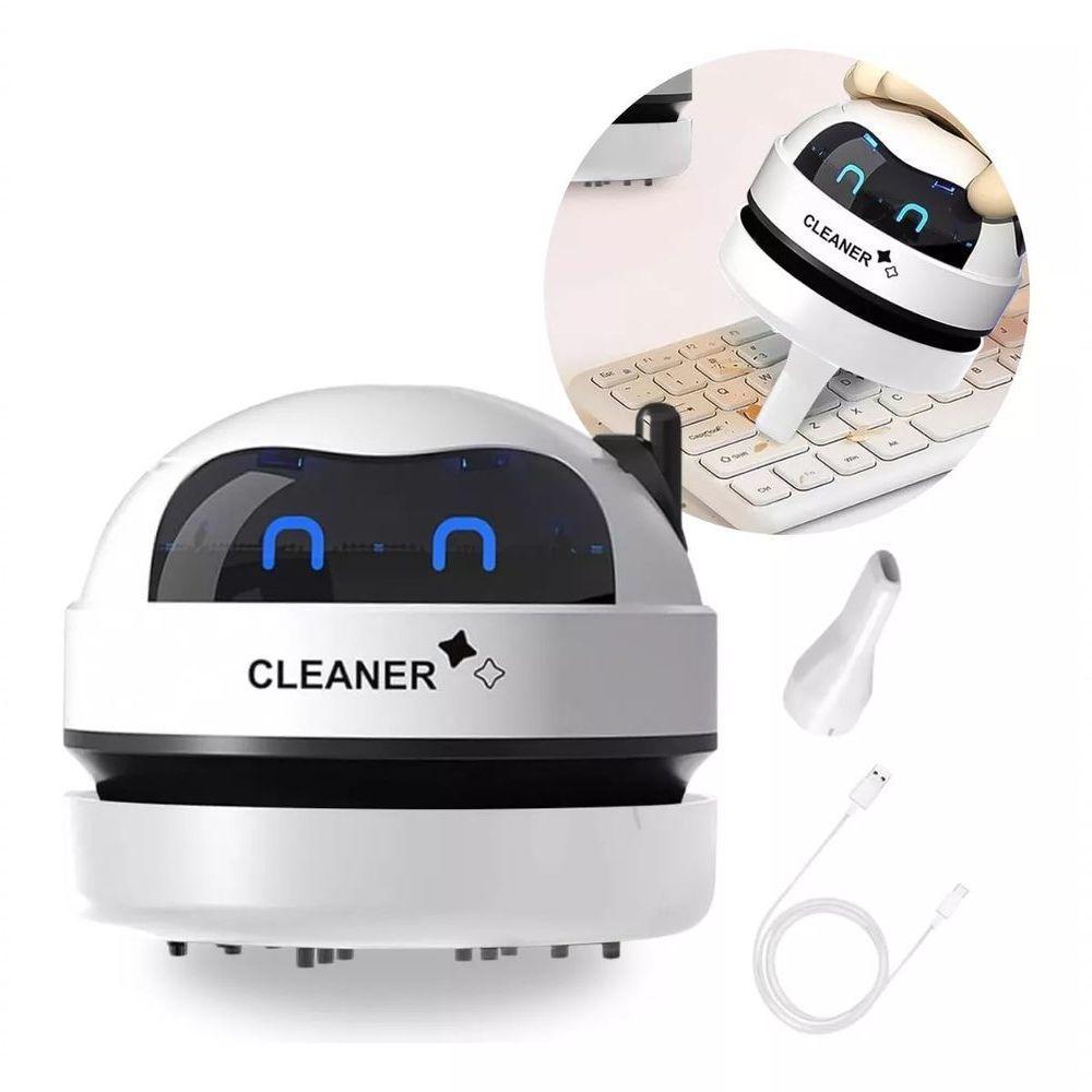 Robô Mini Aspirador Mesa Papa Migalhas Com Coletor Recarregável Usb - 7