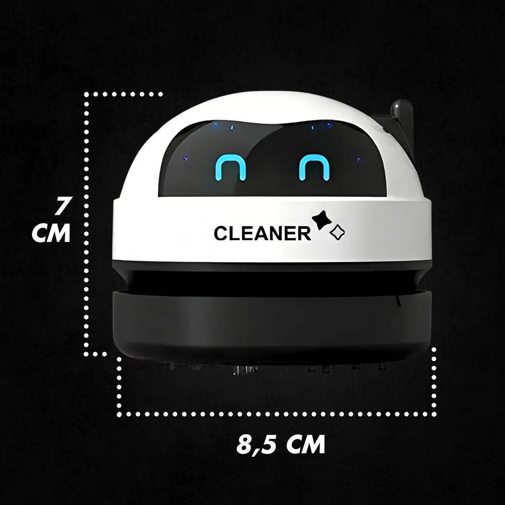 Robô Mini Aspirador Mesa Papa Migalhas Com Coletor Recarregável Usb - 8