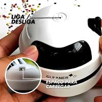 Robô Mini Aspirador Mesa Papa Migalhas Com Coletor Recarregável Usb - 10