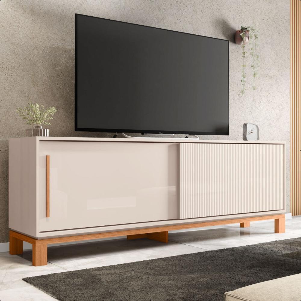 Bancada Rack Para Tv Até 65 Polegadas Jace Marrom Caemmun - 1