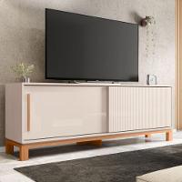 Bancada Rack Para Tv Até 65 Polegadas Jace Marrom Caemmun - 1