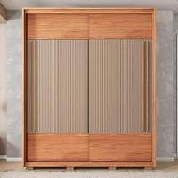 Guarda Roupa Roupeiro Roma 2 Portas 3 Gavetas Marrom Caemmun - 2