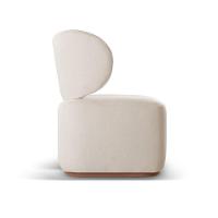 Poltrona Para Sala De Estar Moderna Sun Bouclé Nude 400 - 6