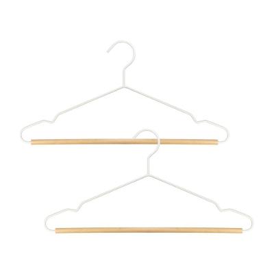 Conjunto 2 Cabides Ferreiro Branco Oikos