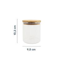 Pote De Mantimentos Redondo 500ml Tampa Bambu Oikos - 2