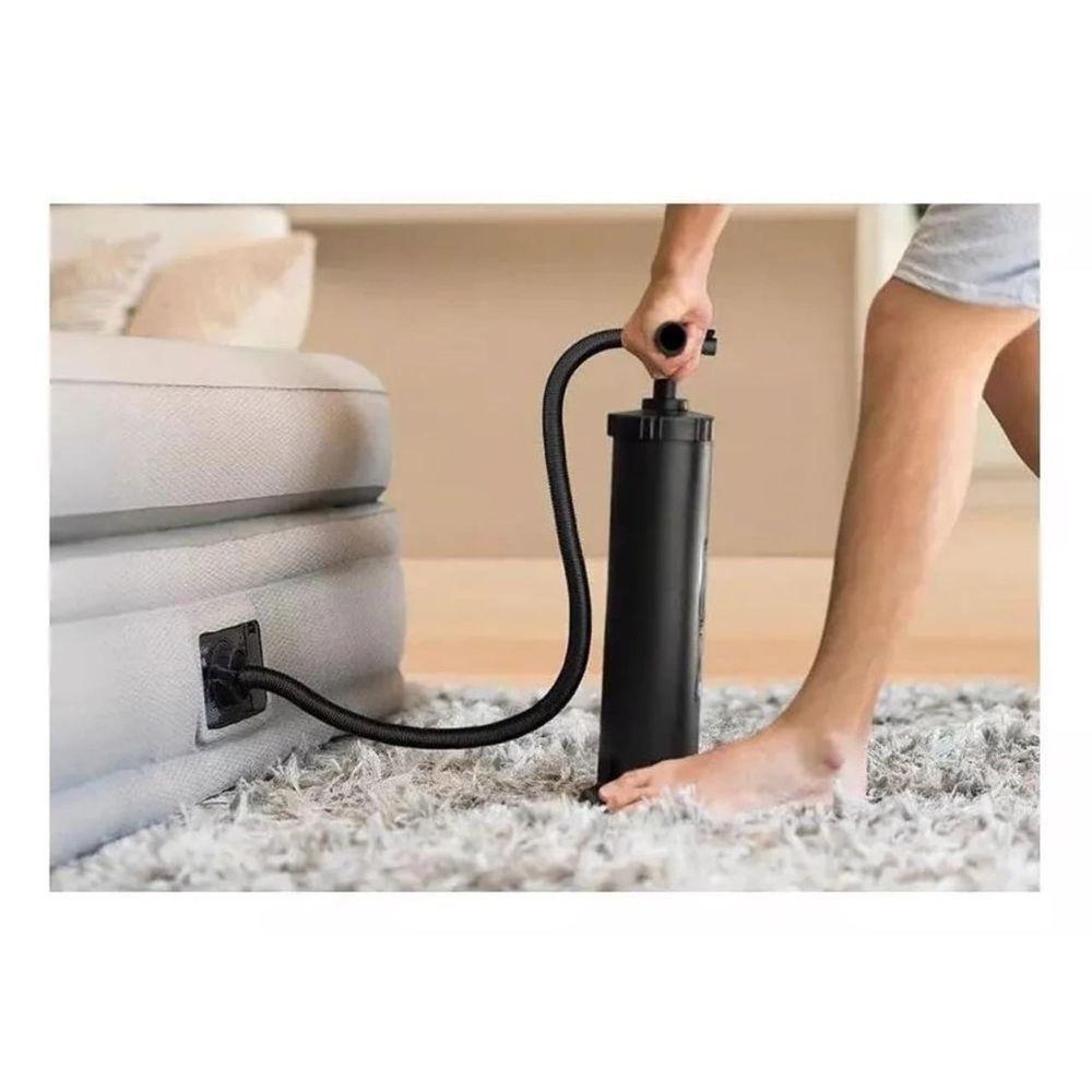 Bomba De Ar Manual Inflador Colchão Inflável, Boias Piscina Multiuso 30cm - 6