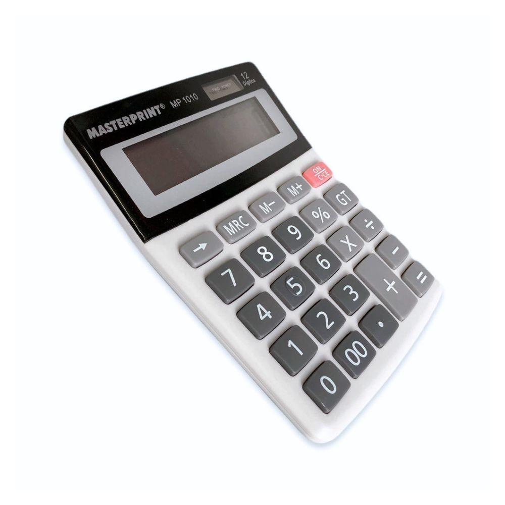 Calculadora Eletrônica De Mesa Mp1010 12 Dígitos Masterprint Cinza - 3