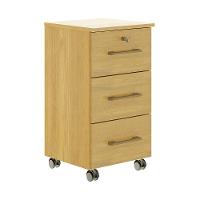 Gaveteiro Para Escritório Com 3 Gavetas 36x65cm Menu Móveis Carvalho - 2