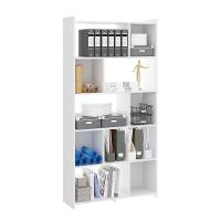 Estante Multiuso Com Nichos 91x183cm Mdp Branco Menu Móveis Branco - 2