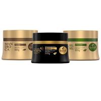 Kit Máscaras Mandioca + Cavalo Forte + Murumuru Haskell - 300g - Cabelo Ressecados - 1