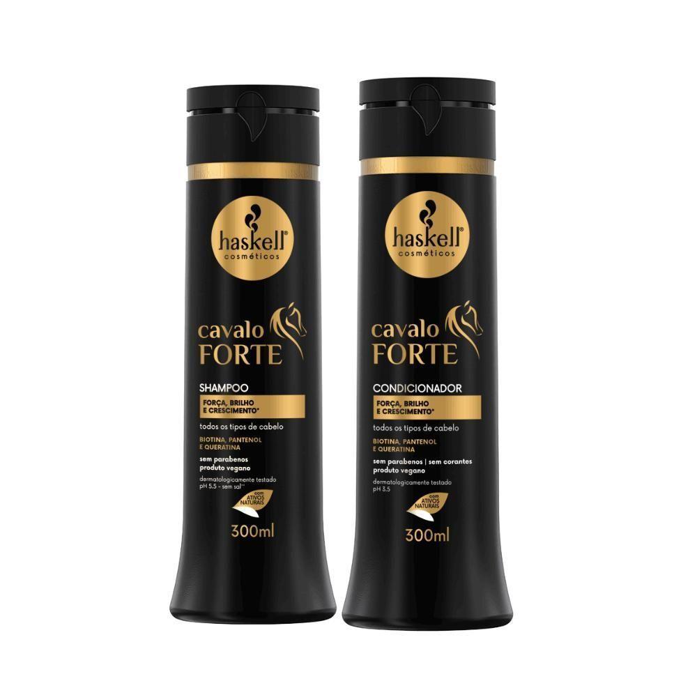 Kit Crescimento E Reconstrução Cavalo Forte Haskell 300ml - 2